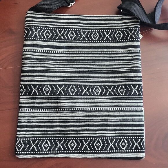 Stylish Eiffel Tower Print Mini  Canvas Crossbody Messenger Bag - Picture 6 of 11